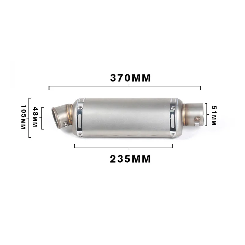 Универсальный 38-51 мм мотоцикл глушитель труба из нержавеющей стали хвост Escape со съемным дБ убийца Байк квадроцикл модифицированный