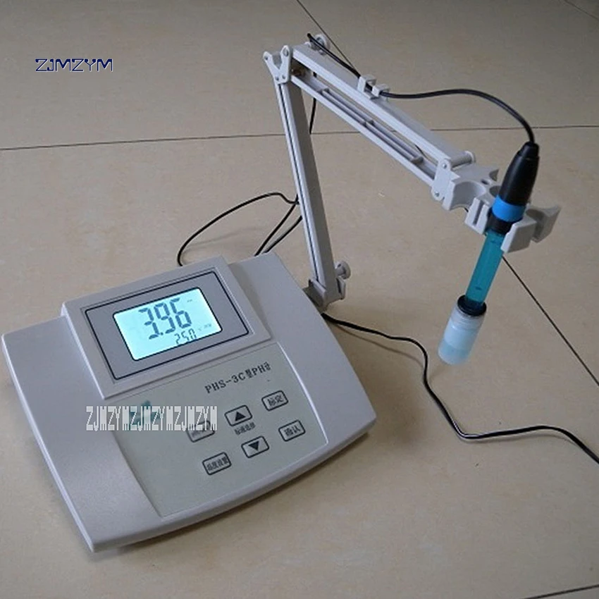

New 3 in 1 Digital PHS-3C PH-meter / Meter mV / Temperature Meter Laboratory Precision PH Meter 220V pH 0.00~14.00pH 0~60 Degree