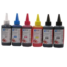 600 мл универсальный набор 6 цветных красящих чернил 100 мл каждая бутылка для Canon PIXMA mg7720 MG7730 MG7740 MG7750 MG7760 MG7770 MG7790 принтер