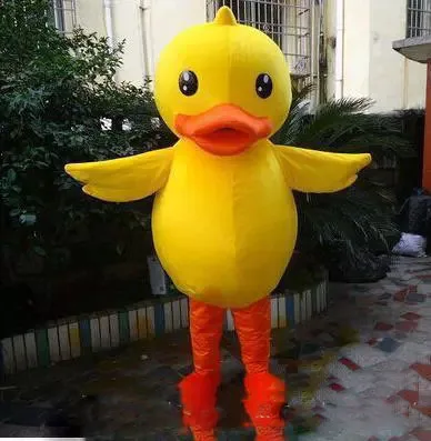 

Factory direct sale Big yellow duck costume Fancy dress Adult Size Suits - mascot Customizable