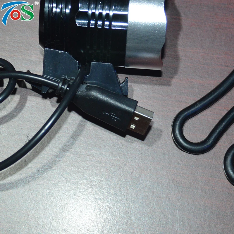 Новинка TOS супер яркий T6 3 режима кнопка USB передний велосипедный светильник