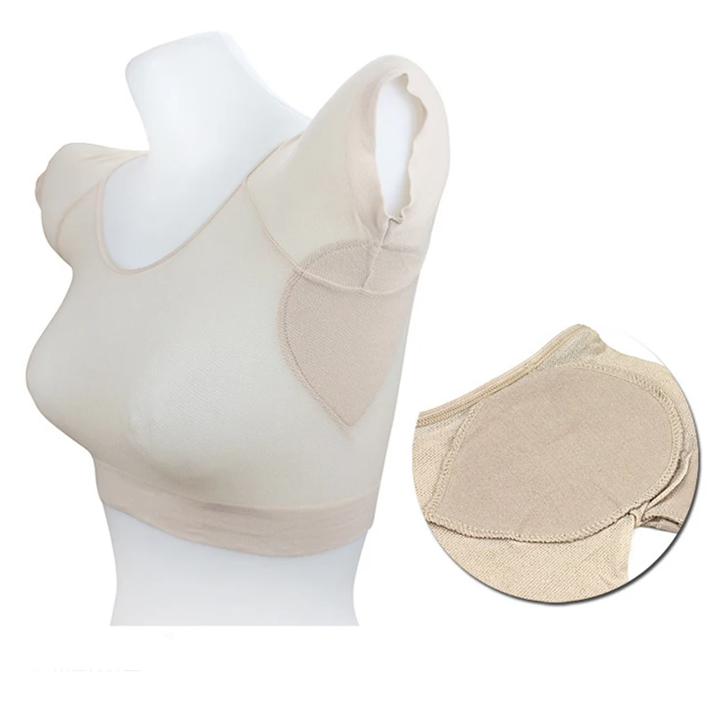 

1pcs Summer Short Sleeve Shape Sweat Pads Reusable Washable Underarm Armpit Sweat Pads Perfume Adsorption Deodorants Sweats