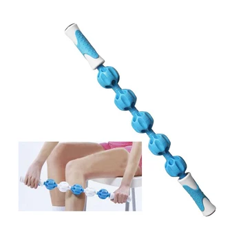 

5-Ball Gear Muscle Massager Fitness Relaxation Yoga Stick Roller Fascia Stick