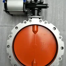 Пневматический порошковый цемент двойной затвор дисковый фланцевый NE