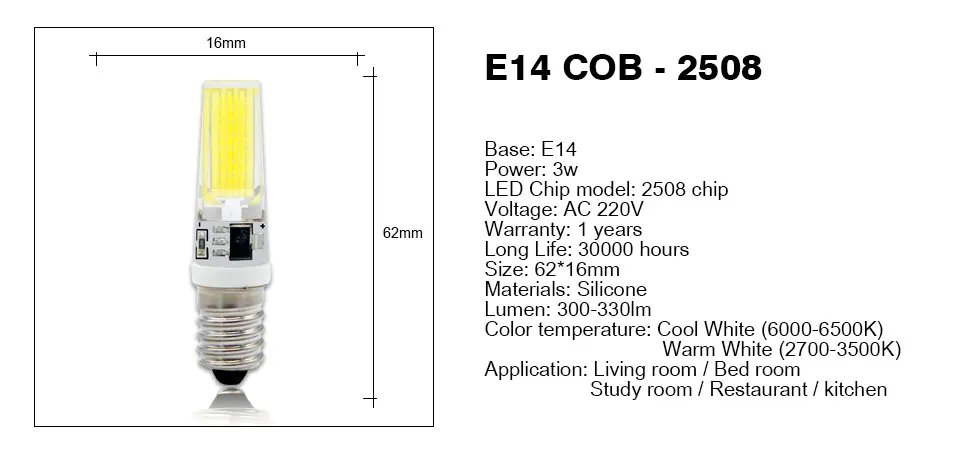 10 шт. лампада светодиодный светильник лампа G4 G9 E14 COB AC DC 12 В и 220 В Bombillas светодиодный светильник ing заменить галогенный Точечный светильник люстра