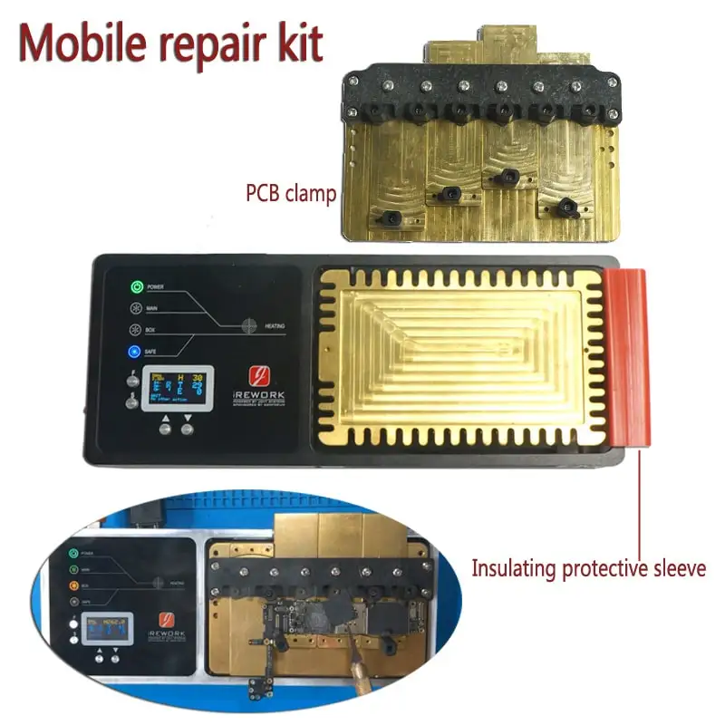 Паяльная станция для деталей поверхностного монтажа SMD для iPhone X XS MAX PCB Материнская плата layering печатная плата переработка нагревательная платформа ремонт телефона инструмент