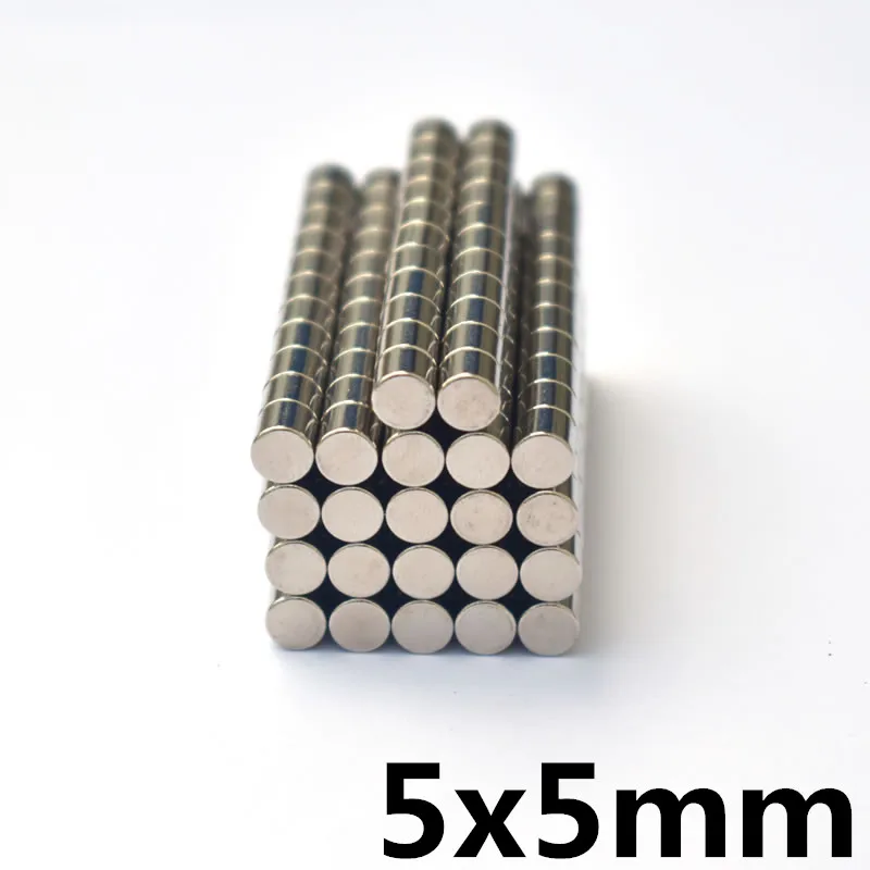

50pcs Bulk Small Round NdFeB Neodymium Disc Magnets Dia 5mm x 5mm N35 Super Powerful Strong Rare Earth NdFeB Magnet