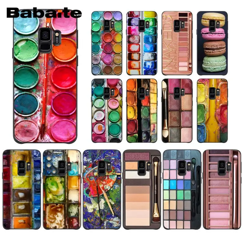 

Babaite Colorful Watercolors Set Paint Palette Macaroon Makeup Phone Case for SamsungS8 S7 edge S10 Plus S10E S10lite S9plus