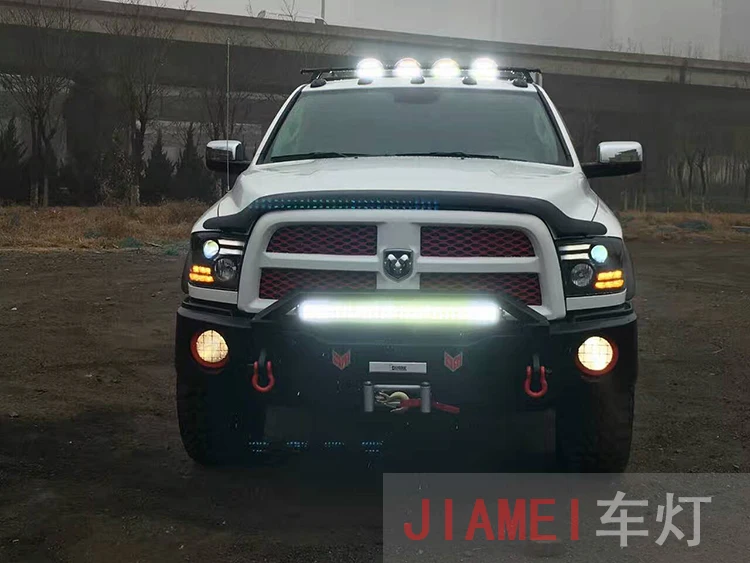 Автомобильный стайлинг фары для Dodge Ram 1500 2009-2012 светодиодный головной фонарь светодиодный дневной ходовой свет светодиодный DRL биксеноновый HID