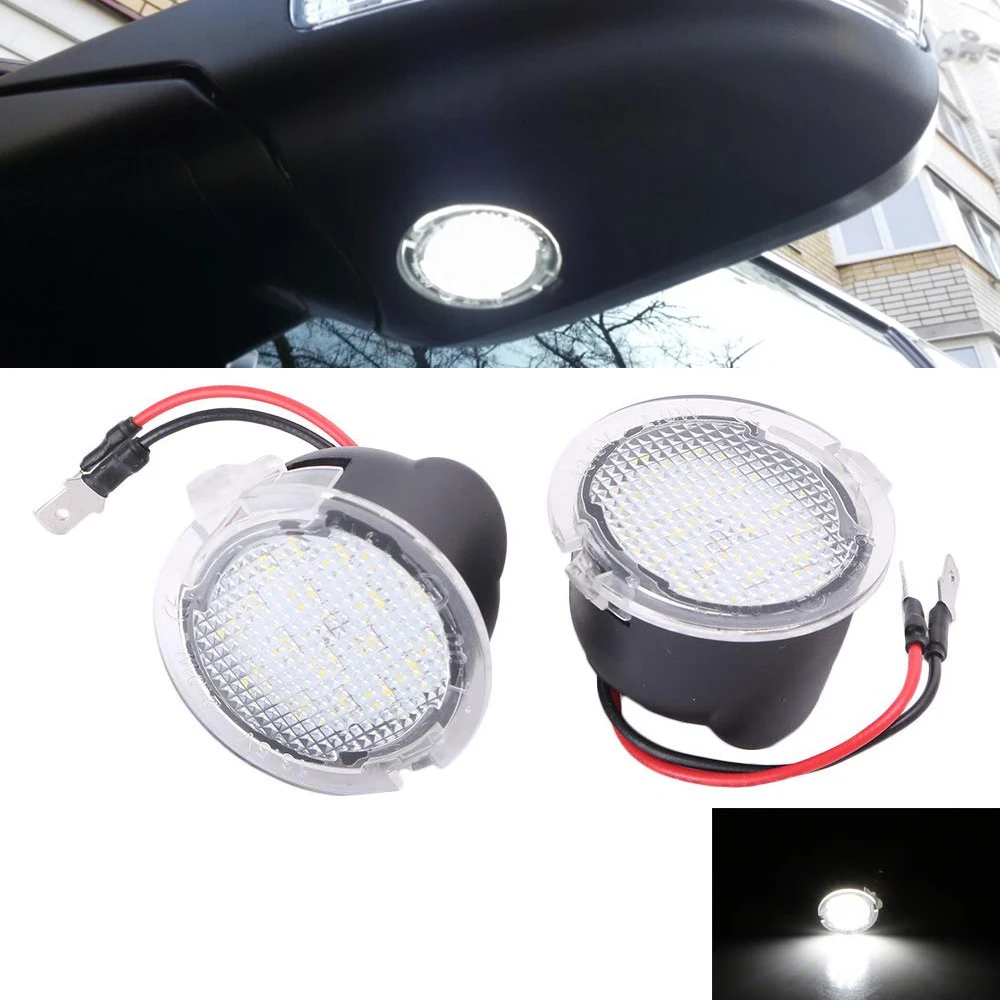 Us 8 32 30 Off 2pcs Led Side Mirror Puddle Lights Lamp No Error For Ford Fusion Flex Mondeo Explorer Edge Ranger Tanbus F 150 In Car Light Assembly