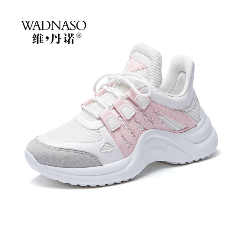 New Soft and Comfortable Lace Up Outdoor Casual Lady's Sneakers Mesh Women Sports Shoes Platform Women Running Shoes XZ8 Women's Shoes