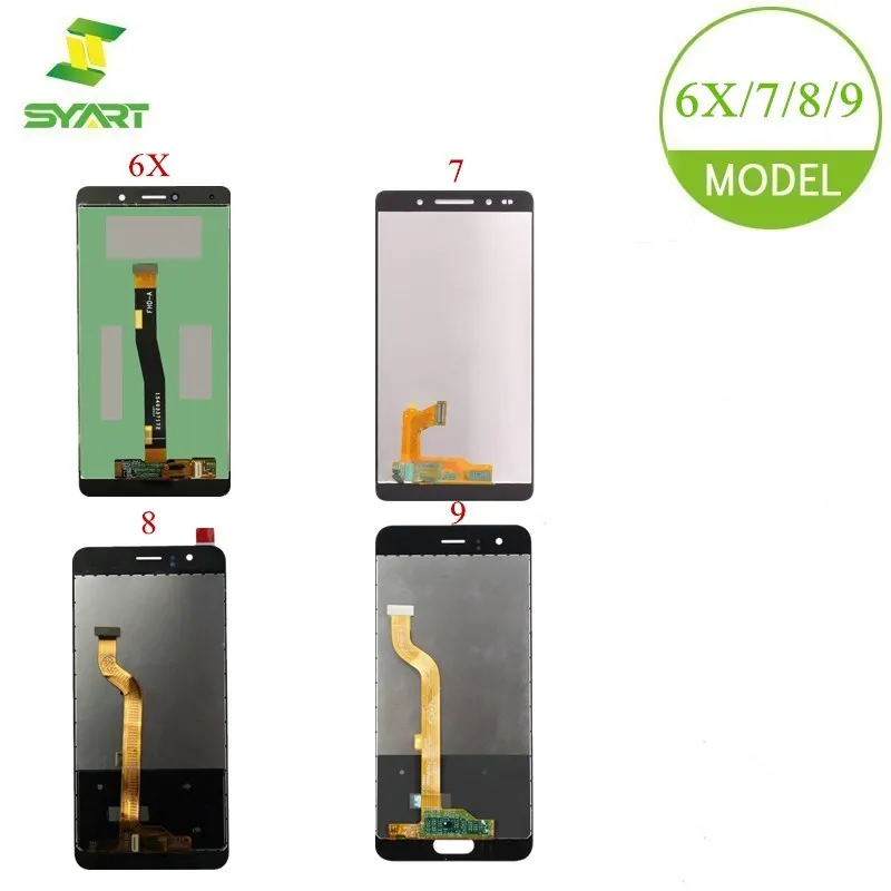 

SYART LCDs For Huawei Honor 6X 7 8 9 LCD Display + Touch Screen Digitizer Assembly Replacement Parts + Free Tools