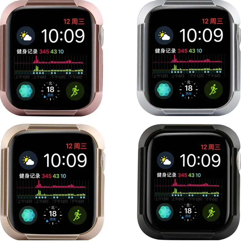 Защитная крышка для Apple Watch чехол 4 5 44 мм 40 мм iwatch анти-защита от падения PC покрытие оболочки аксессуары для часов