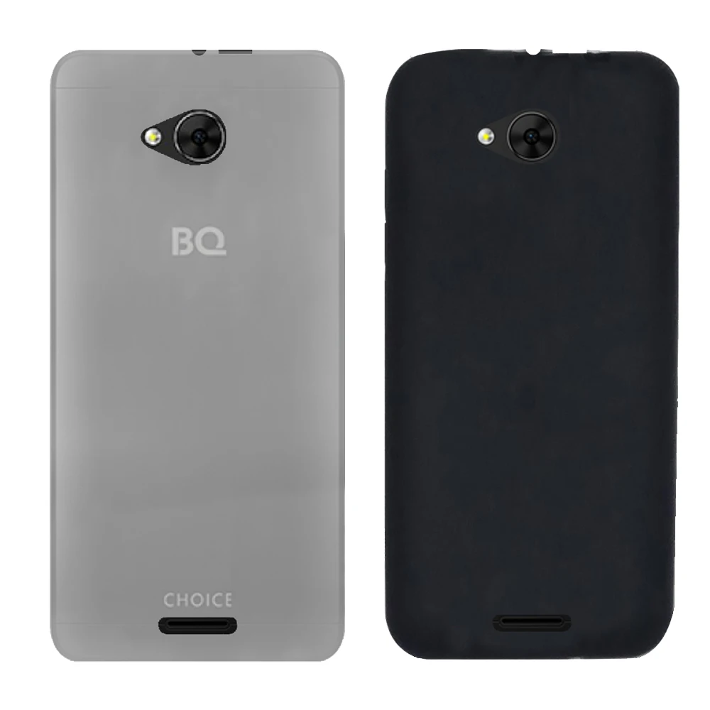 Матовые однотонные Чехлы для BQ 5340 Женский выбор черный и белый чехол из ТПУ s |