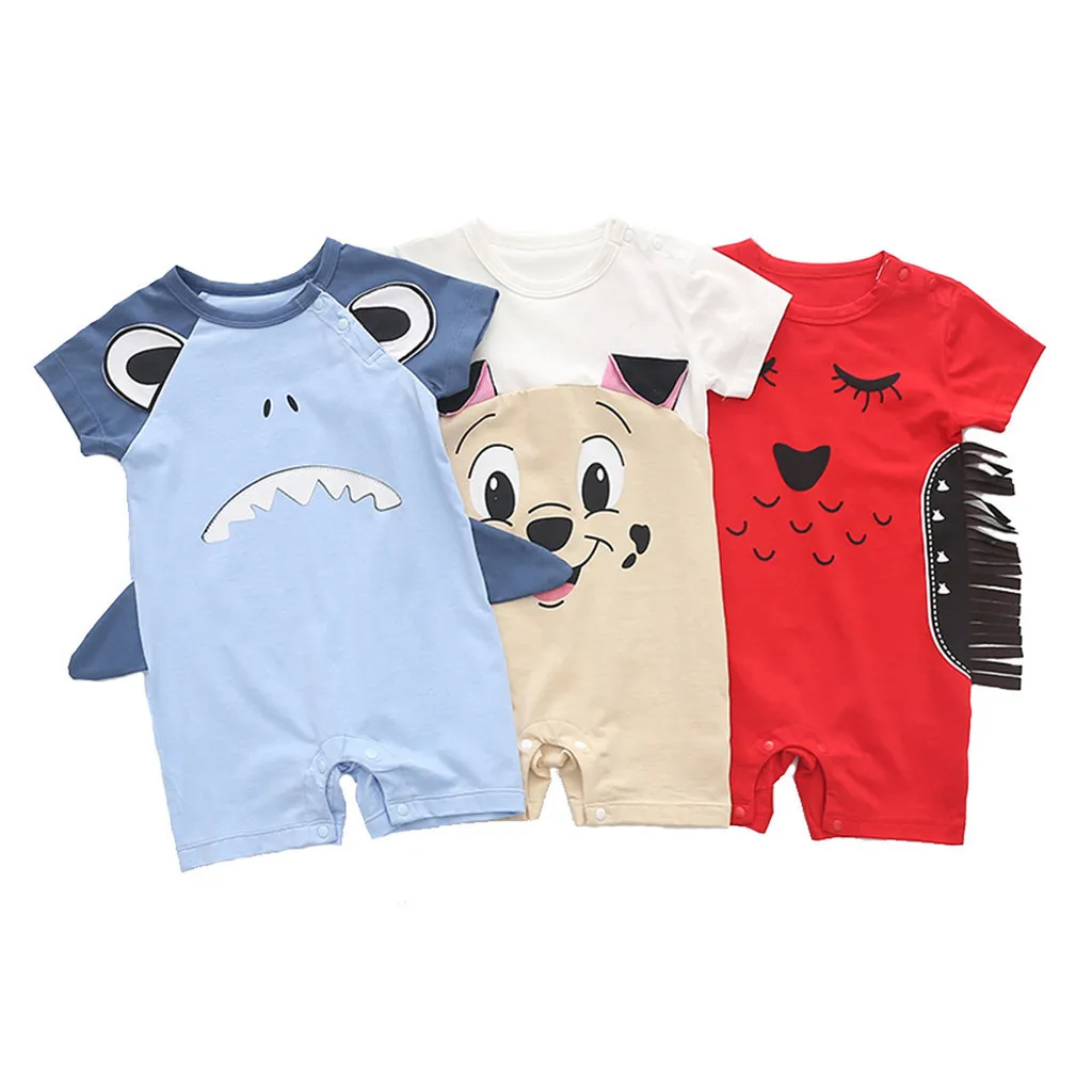

Outfits Siamese clothes Newborn Kids Baby Boys&Girls Cartoon Animal Printed Romper Jumpsuits Outfits newborn baby girl clothes