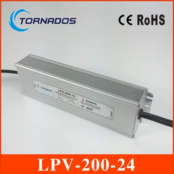 

LPV-200-24 LED Waterproof power supply constant voltage led driver 200W output 24V, 8.3A