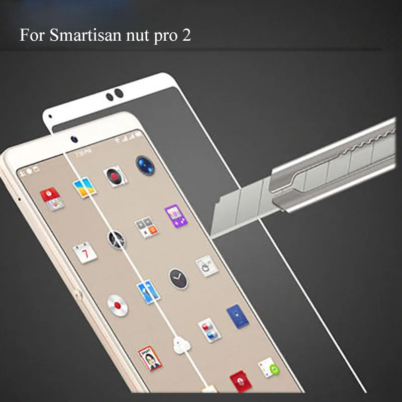 2 шт. закаленное стекло для Smartisan nut pro полное покрытие 9H Взрывозащищенная Защита
