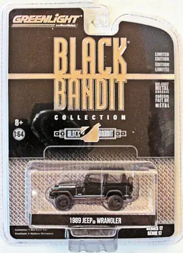 

GL 1:64 1989 Jeep Wrangler Black Bandit 17 alloy model Car Diecast Metal Toys Birthday Gift For Kids Boy