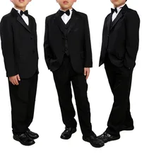 5 Pieces Boys Suits For Weddings Kids Prom Suits Boys Blazer Jacket Formal Wedding Party Boy
