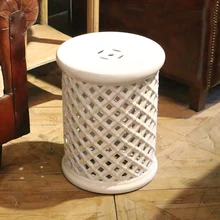 Living Room Furniture Ceramic Hollow Stool