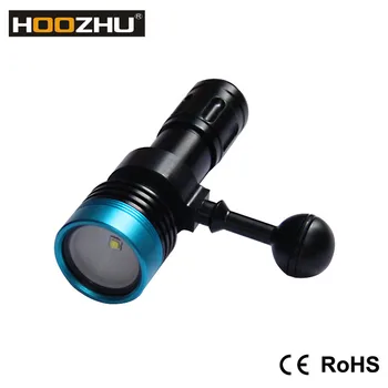 Online HOOZHU Max 900 Lm Deep Scuba Aluminum Diving Dive Video Torch Light With Ball Mount Waterproof 100m Scuba Photographing V11