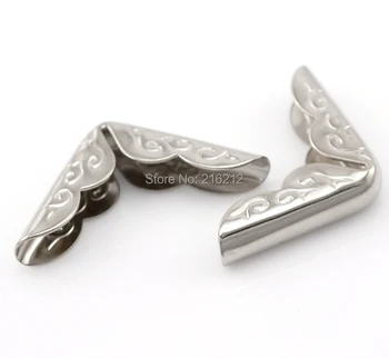 

20000 pcs Silver Tone Book Scrapbooking Albums Menus Corner Protectors 7/8"x7/8"x1/8"