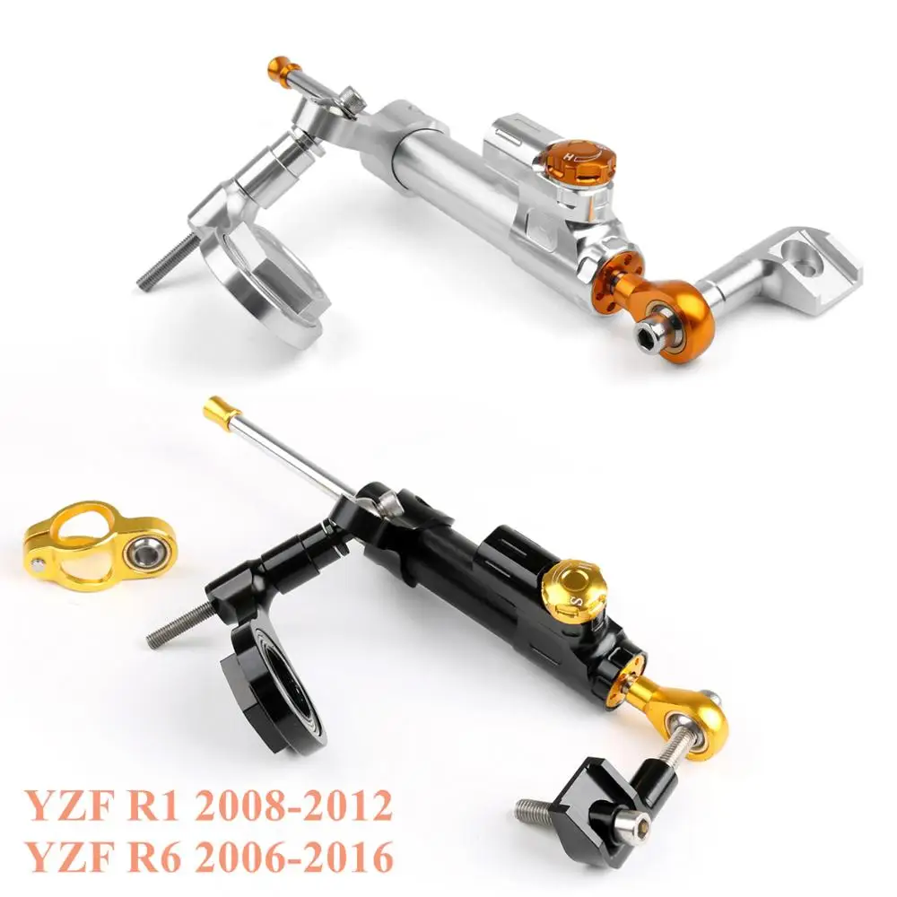

Artudatech Steering Damper Stabilizer Bracket For Yamaha YZF R1 2008-2012 R6 2006 2007 2009 2010 2011-2016