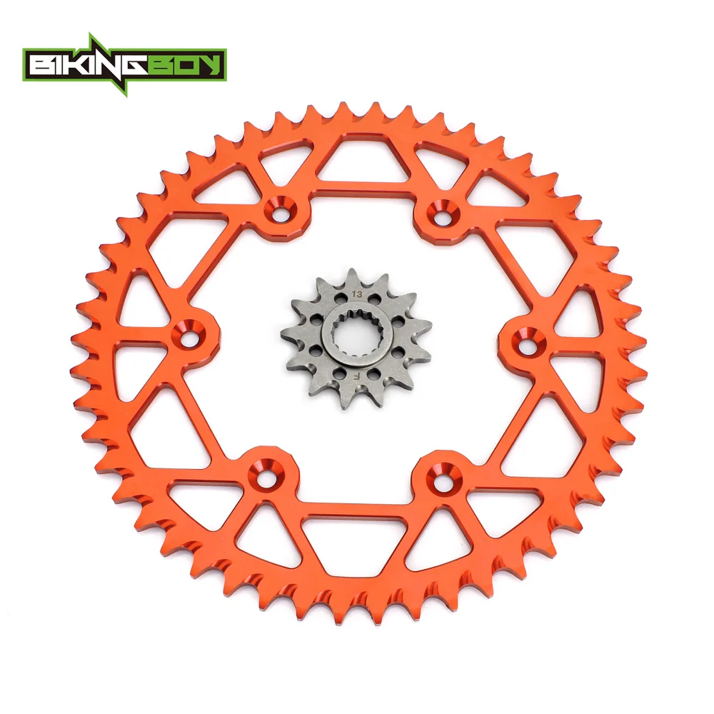 BIKINGBOY передние 13T задние 48 T-52 T звездочки для KTM 125-530 144 250 300 350 400 450 500 520 EXC MXC SXF SXS GS XC MX