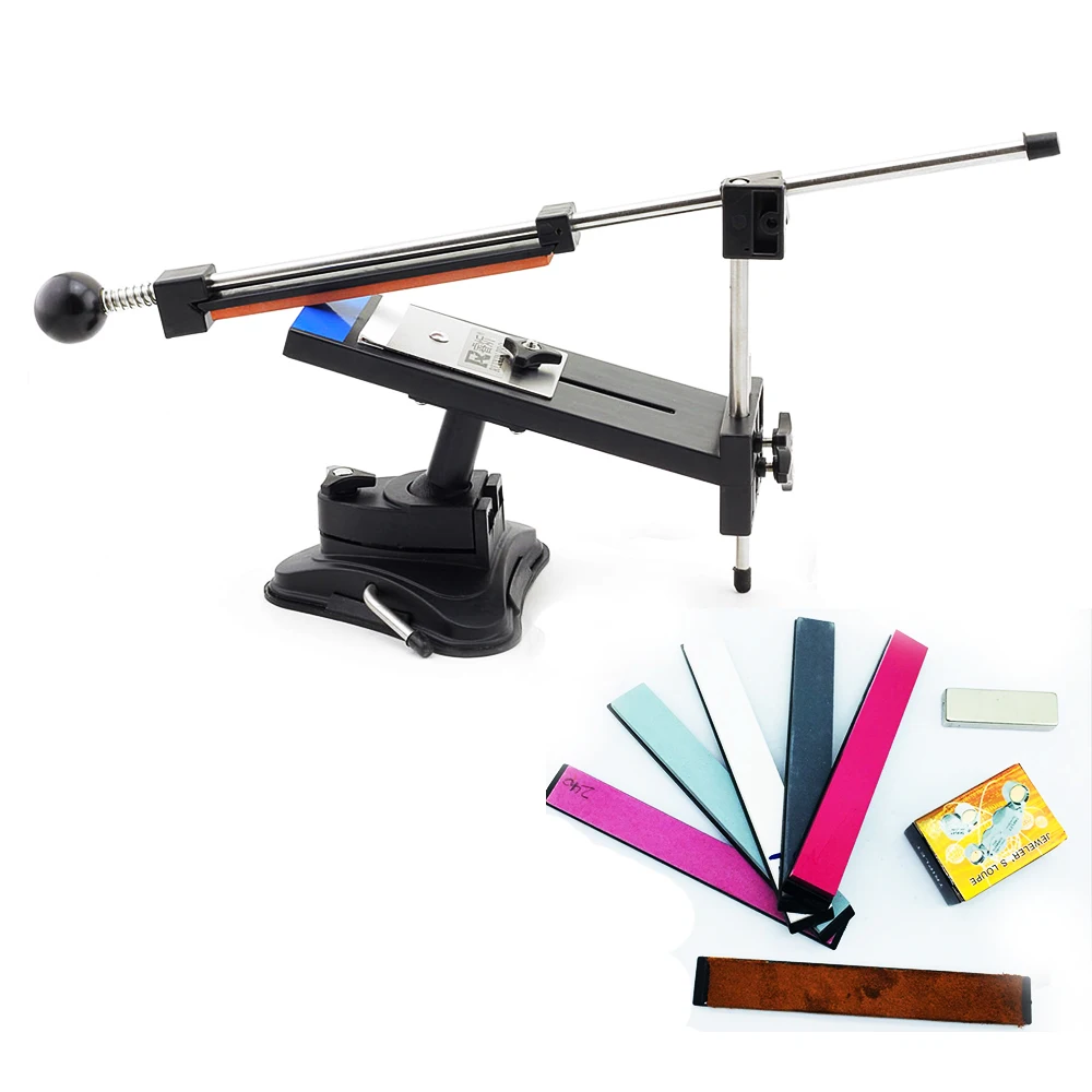 Kitchen knife sharpener system whetstone add Polishing leather add