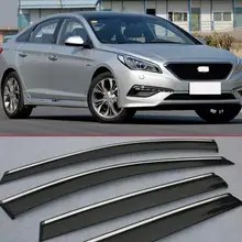 Окно Ветер Дефлектор козырек Дождь/Защита от солнца вентиляционное отверстие для Sonata MK9