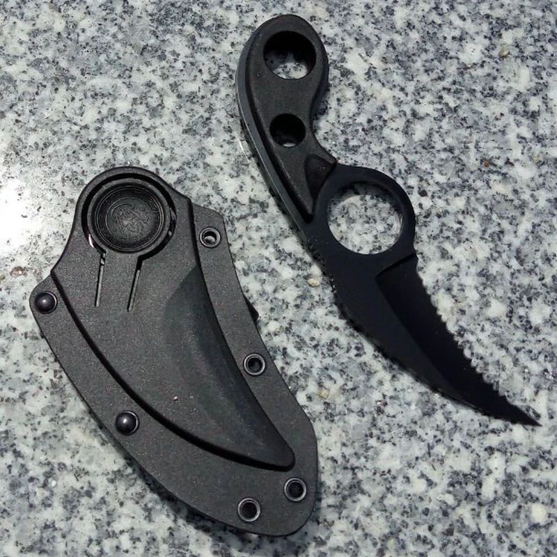 Karambit рукоятка ножа Прямой Нож EDC инструмент открытый тактический нож кемпинг