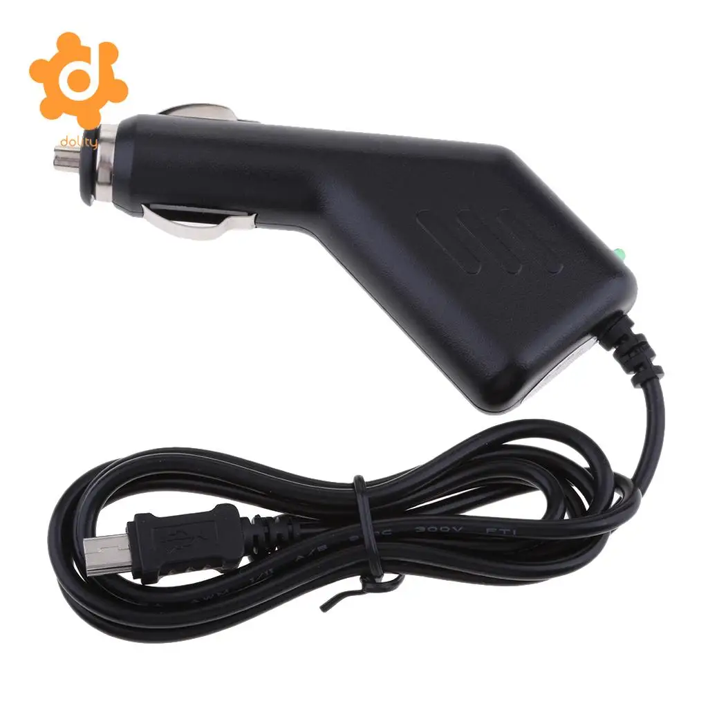 Автомобильное зарядное устройство dolity 5 В 1 А кабель Mini USB GPS DVR зарядка для