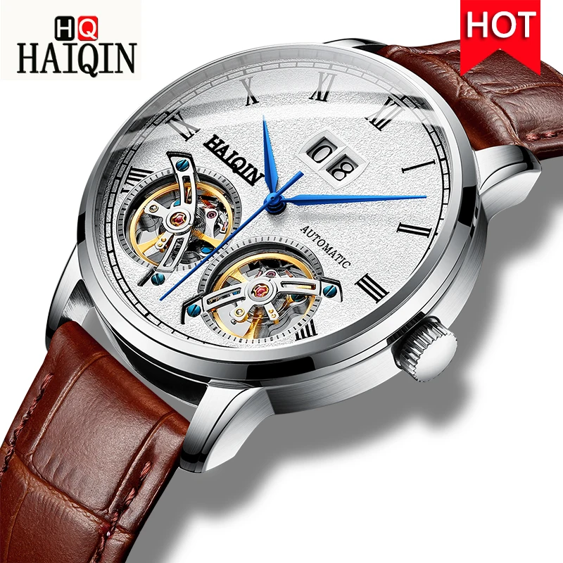 Мужские часы HAIQIN 2019 новые роскошные бизнес-брендовые