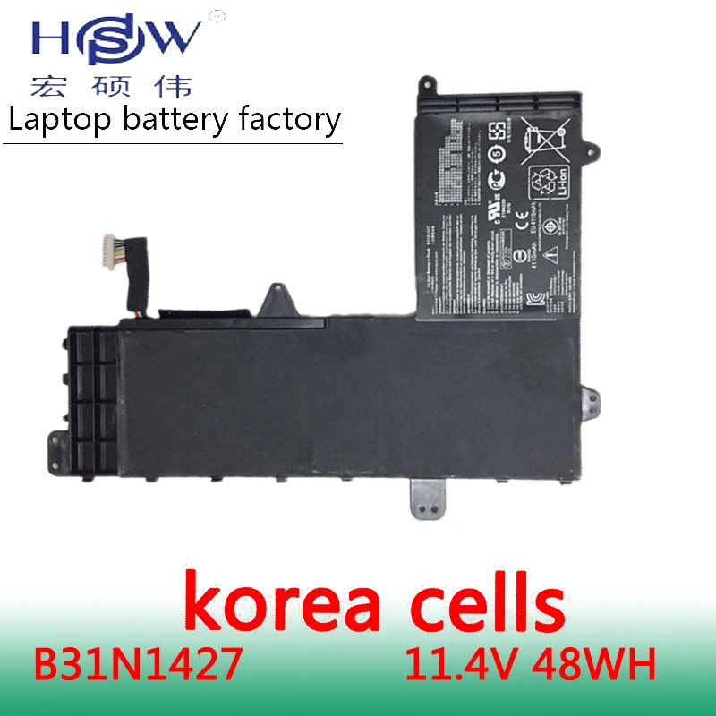 

HSW 11.4V 48WH B31N1427 0B200-0143000 Battery FOR Asus EeeBook E502MA bateria akku