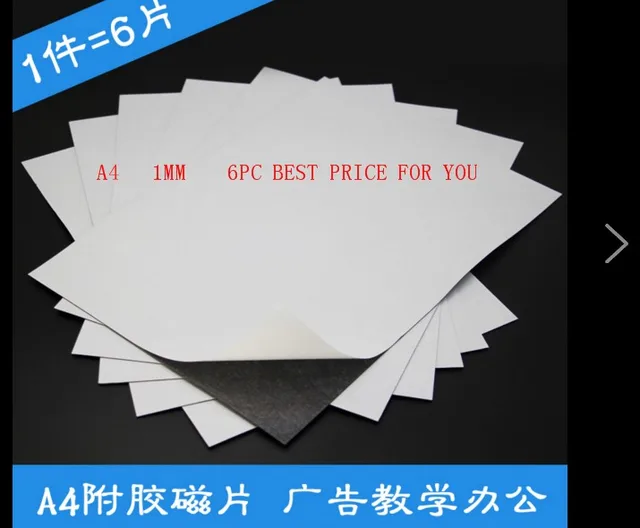 A4 Ink Jet Printable Flexible Magnet Sheets