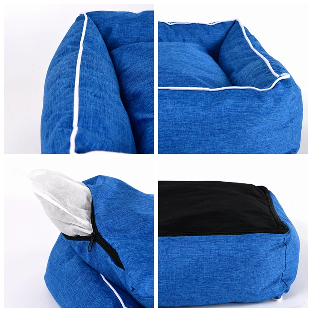 Solid Pet Dog Bed Sofa House Mats Kennel Cat Bed Sofa House Waterproof Washable Pet Dog Cat Bed House For Small Medium Large Dog (11)