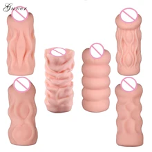 6 Styles Guver 3D Pocket Pussy Men’s Aircraft Cup Artificial Vagina Male Masturbator cup Sex Toys Adult Products 1PC