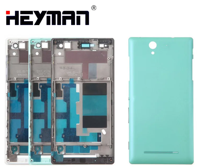

Housing for Sony Xperia C3 S55U D2502 D2503 D2533 LCD Screen Middle Front Frame Bezel Holder Frame Back Cover Battery Case door