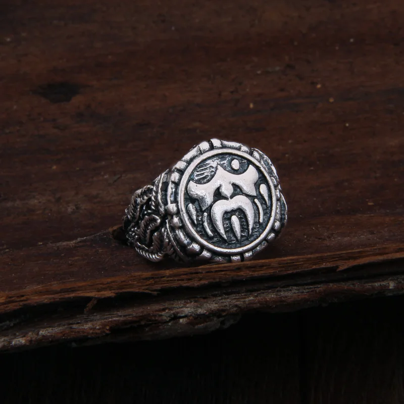 

Dropshiping Odin Symbol Norse Viking Runes Rings For Men Runic