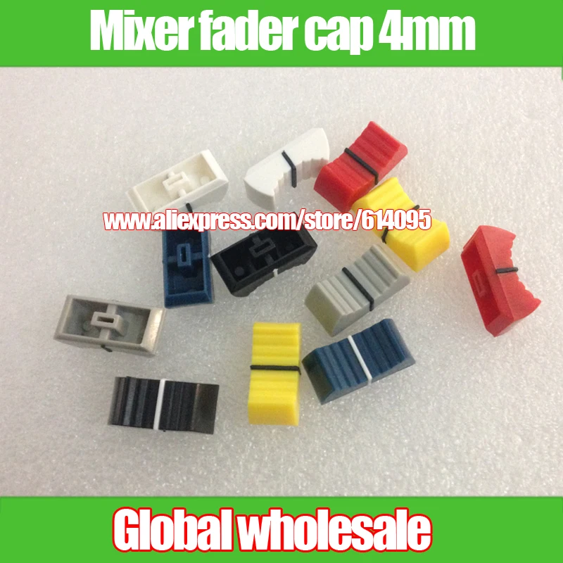 

12pcs For Yamaha behringer Soundcraft Mixer Fader Cap / Potentiometer Knob Push Cap / Straight Slide Cap 4MM