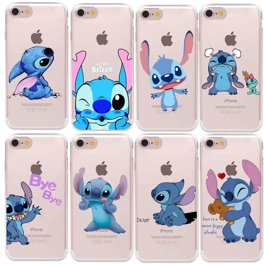 

HryCase Soft TPU Gel Silicon Funny Cute Stitch Cartoon Case Cover For Apple iPhone XS Max X XR 8 7 6 Plus 5 5S SE Phone Cases