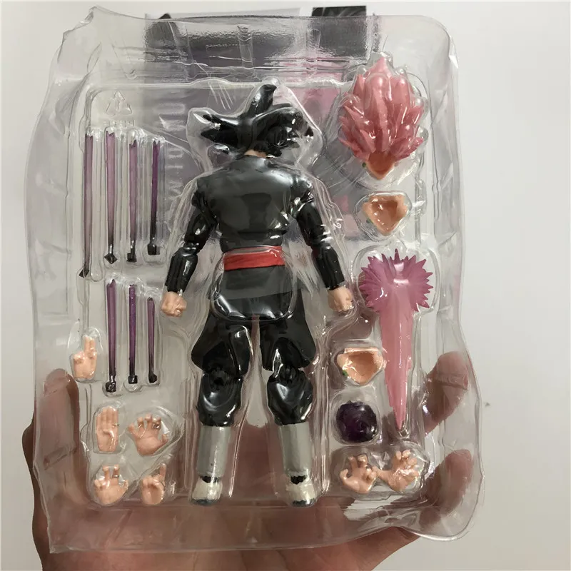 Dragon Ball Z Сон Гоку розовый черный Zamasu Joint мобильность ПВХ фигурка подвижная Коллекция Модель 14 см