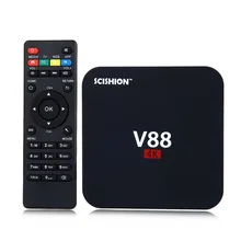 2016 SCISHION V88 Smart TV Box Rockchip 3229 Quad Core 4K H.265 1GB DDR3 RAM 8GB eMMC ROM Mini PC Android TV Box Set-Top Box