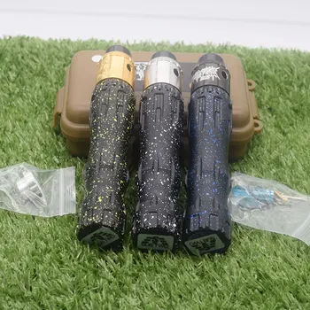 

newest overlord mod kit Vaporizer brass Mechanical Mod 18650/20700/21700 battery 24mm vape with GEN 25 RDA Tank e-cigarette