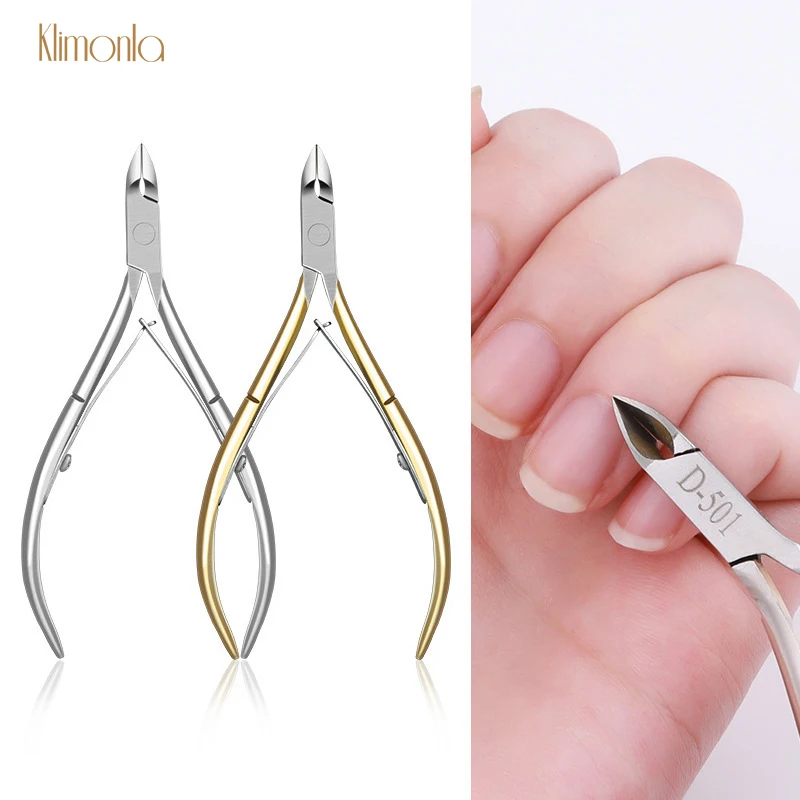 

1pcs Sliver Gold Nail Art Clipper Scissors Stainless Steel Dead Skin Nail Cuticle Remover Nipper Manicure Pedicure Care Tools