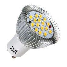 Gu10 16 led 5630 smd lâmpada de poupança de energia 7 w led lâmpada spotlight spot luzes lâmpadas branco/branco quente iluminação ac 85-265 v