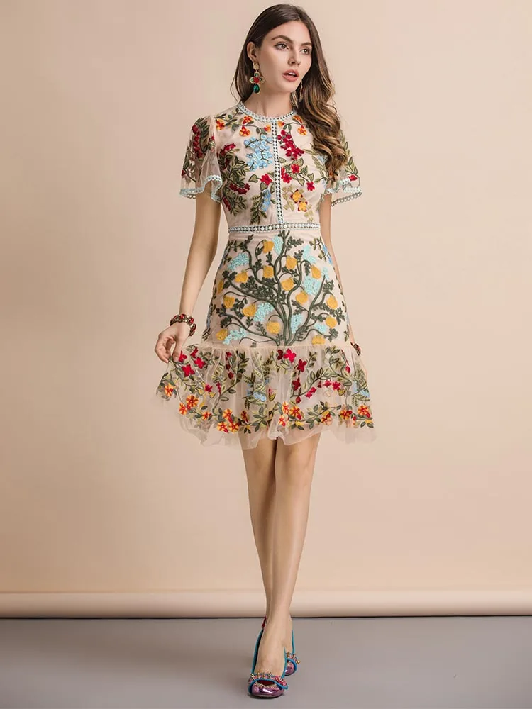 mesh summer dress
