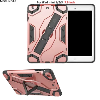 

for iPad Mini 1 2 3 Case Shockproof Anti-Drop Armor Cover With Hand Holder For Apple iPad Mini 2 Mini 3 Tablet Stand Case Funda