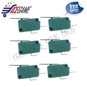 

10PCS Baolian MICROSWITCH LIMIT SWITCH 2pin N/O N/C MICRO SWITCH with Chip for Arcade Button Joystick Parts free shipping