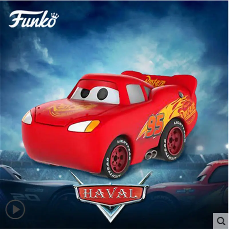 1pcs Funko POP Pixar Cartoon Movie Cars-McQueen #282 Vinyl Doll Figure Collection For Birthday Gifts Model Toy With Original Box | Игрушки и